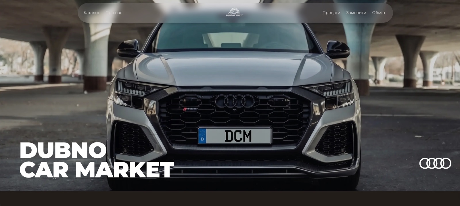 Головна сторінка сайту Dubno Car Market